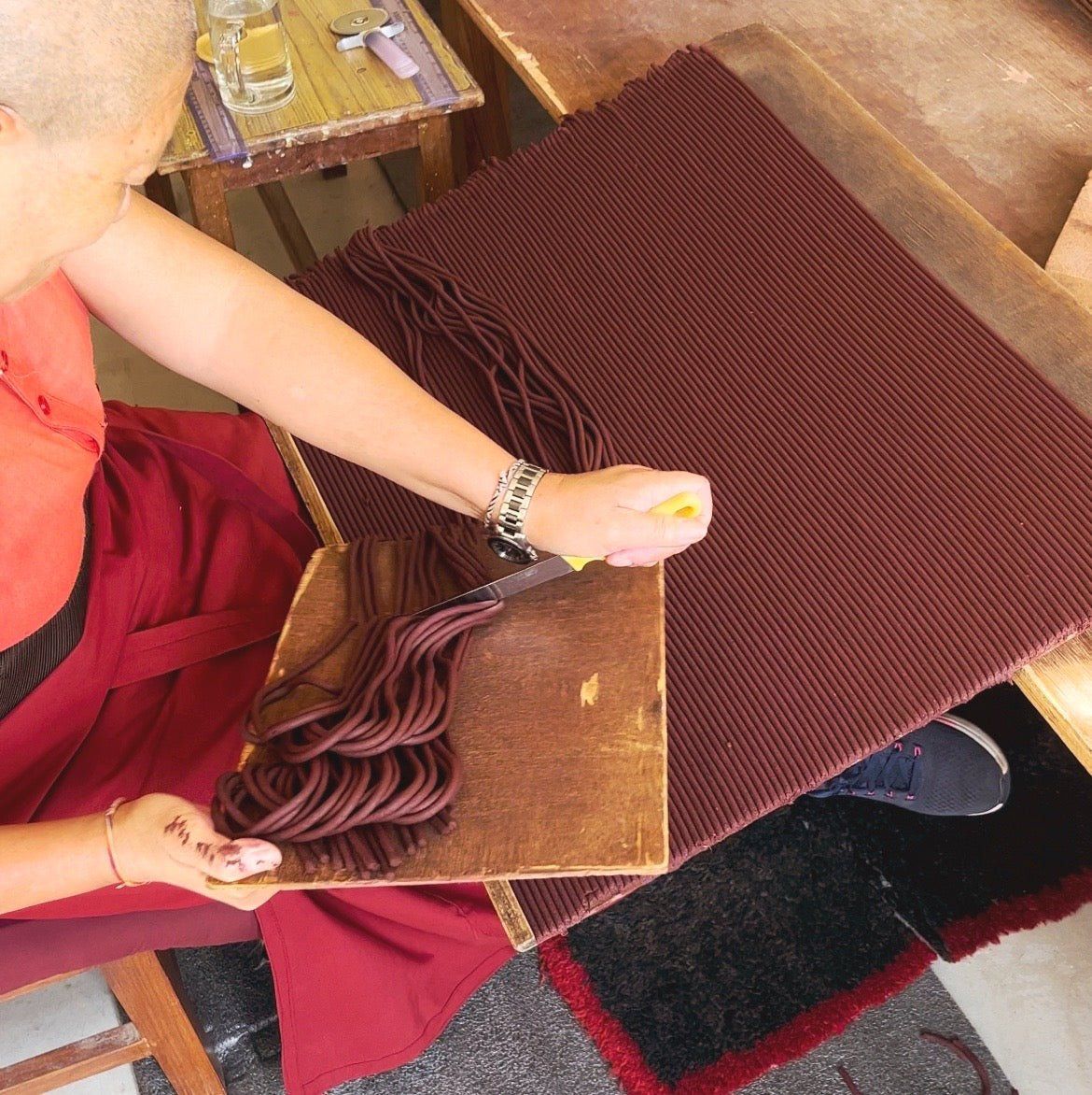 Traditional incense making process